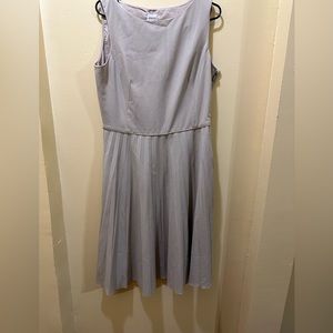 ARMANI COLLEZIONI Cream Polyester Sleeveless Fit & Flare Dress 8
